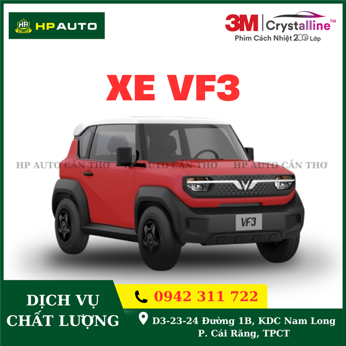 Dán phim cách nhiệt 3M xe VF3