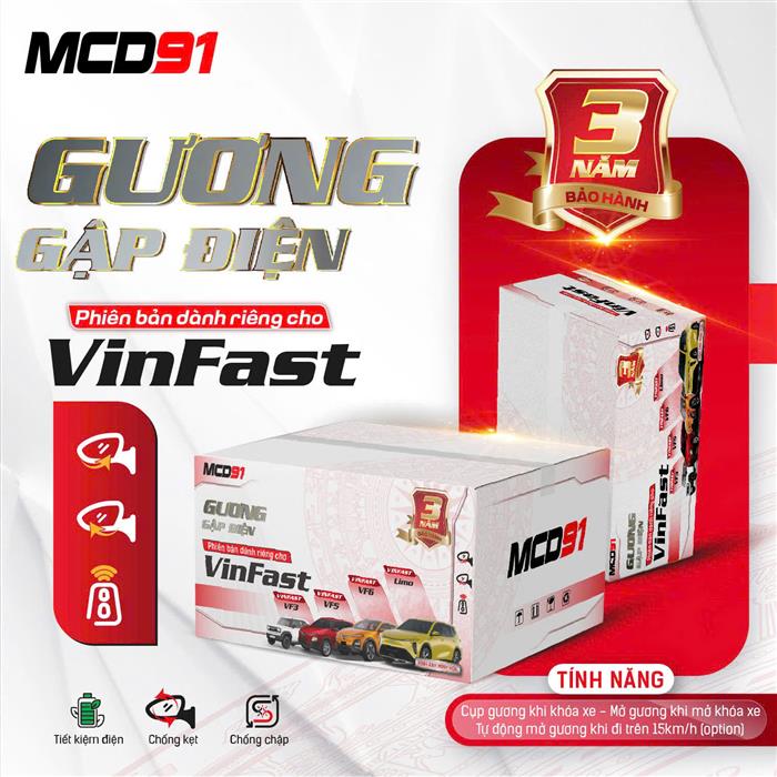 Gập gương điện Limo Green